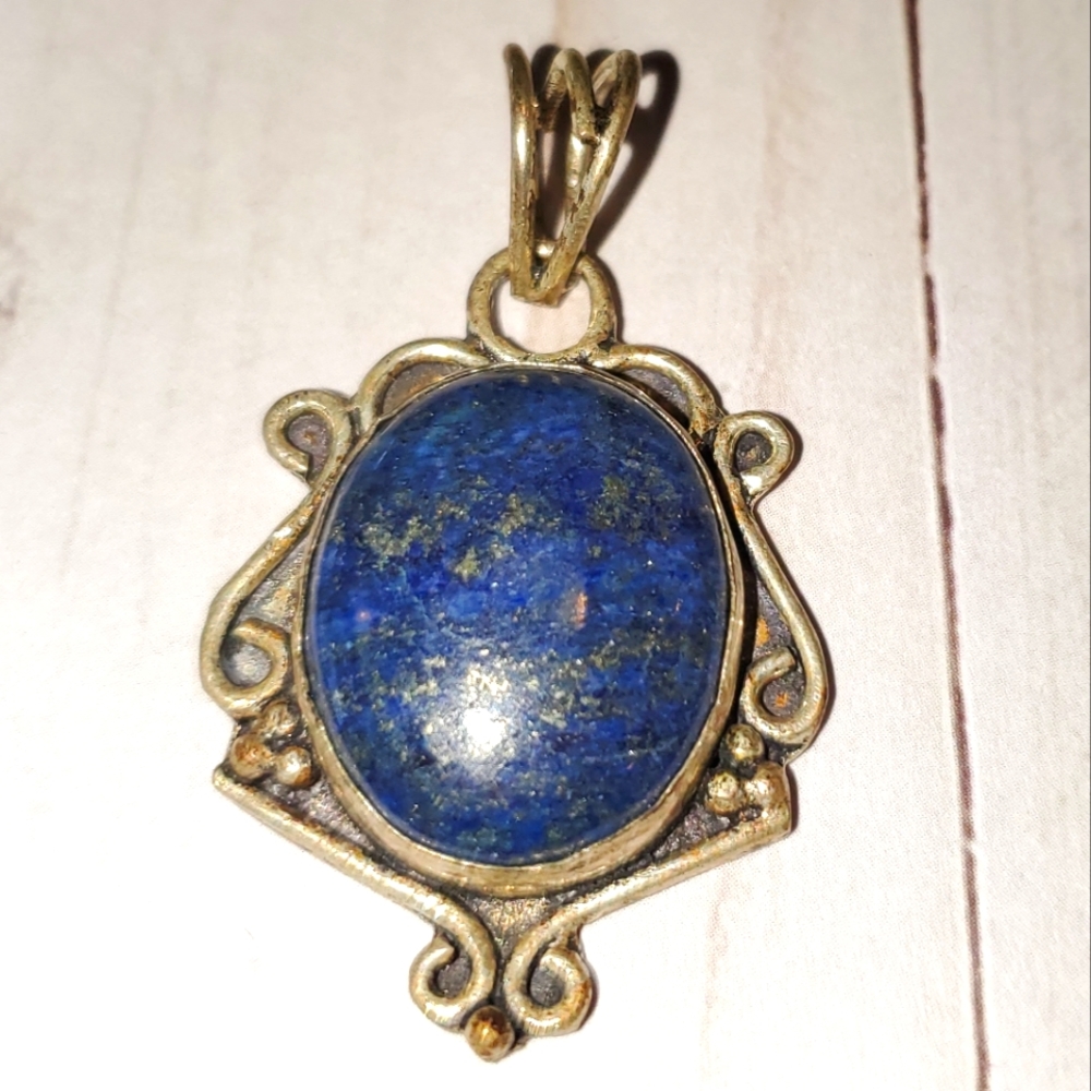 Silver Lapis Lazuli Pendant